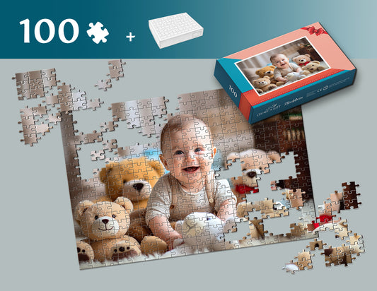 Photo puzzle 100 pieces  29 x 40 cm / 10.6 x 16.1 inches in a box