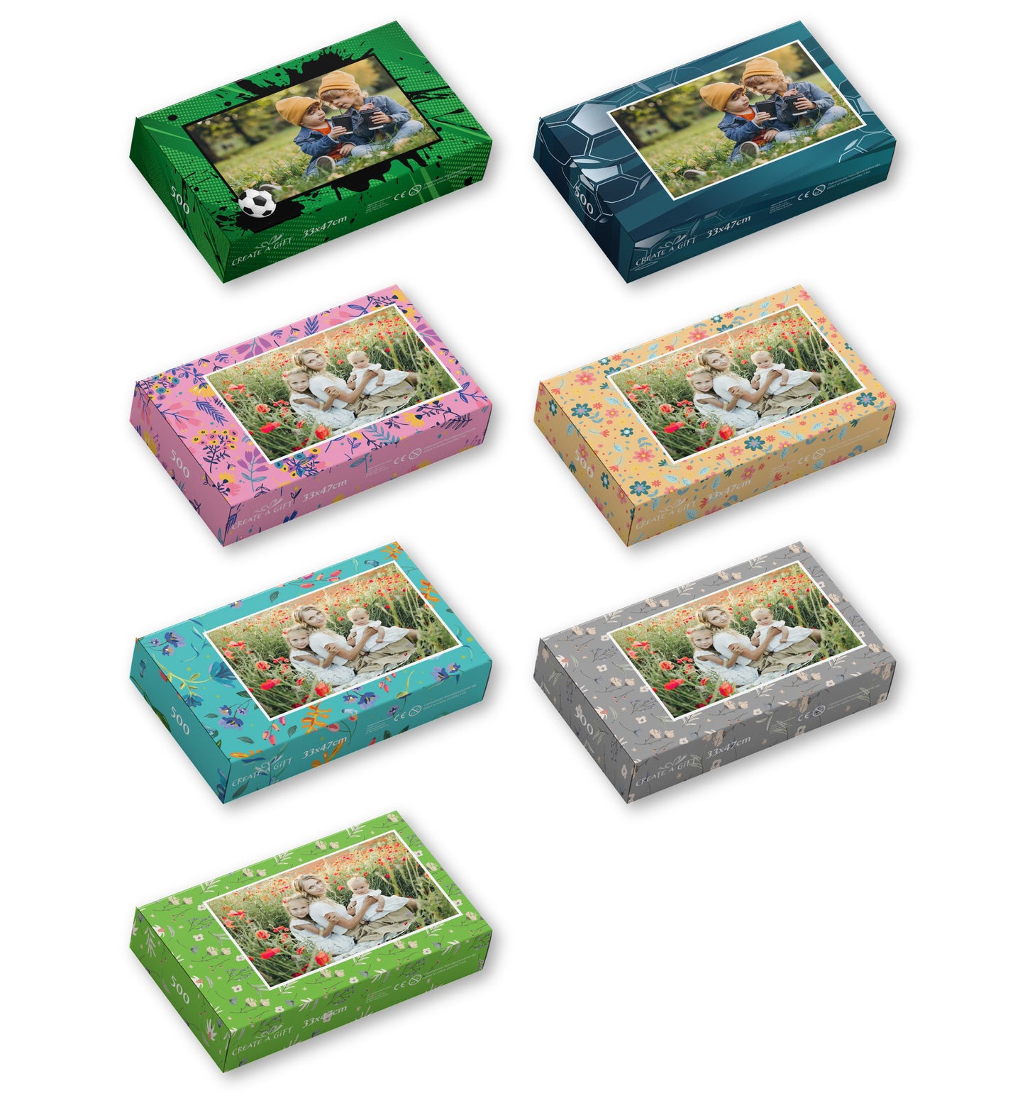 Photo puzzle 500 pieces 33 x 47 cm / 12.9 x 18.5 inches in a box