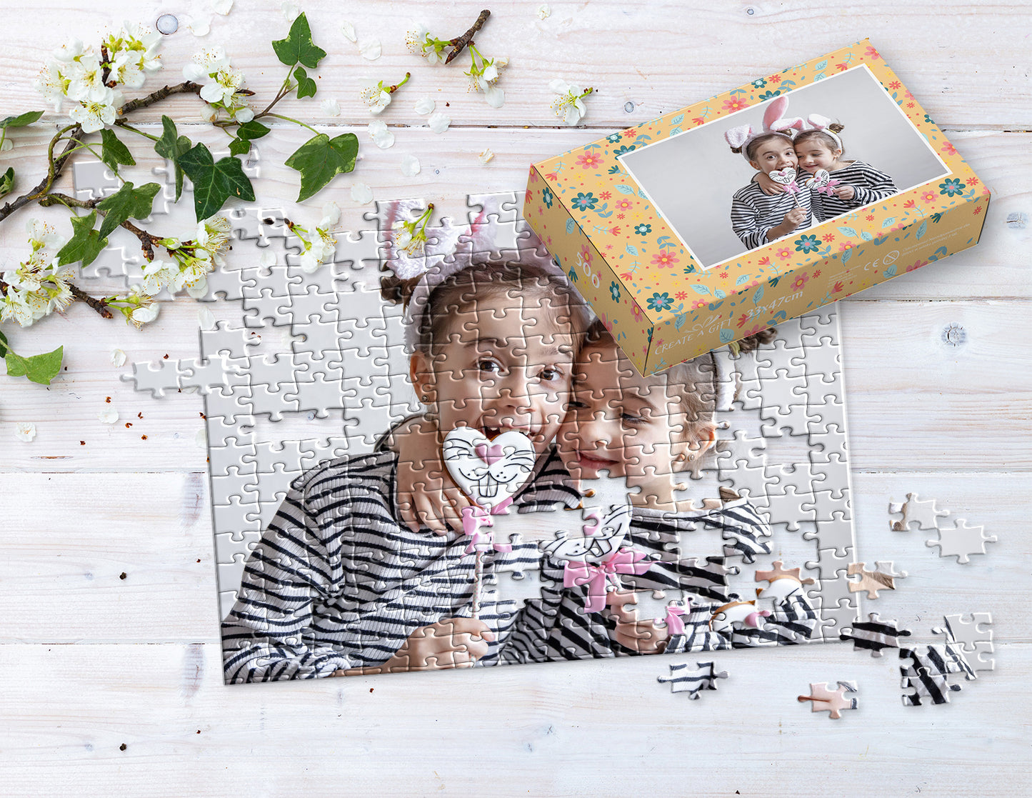 Photo puzzle 500 pieces 33 x 47 cm / 12.9 x 18.5 inches in a box
