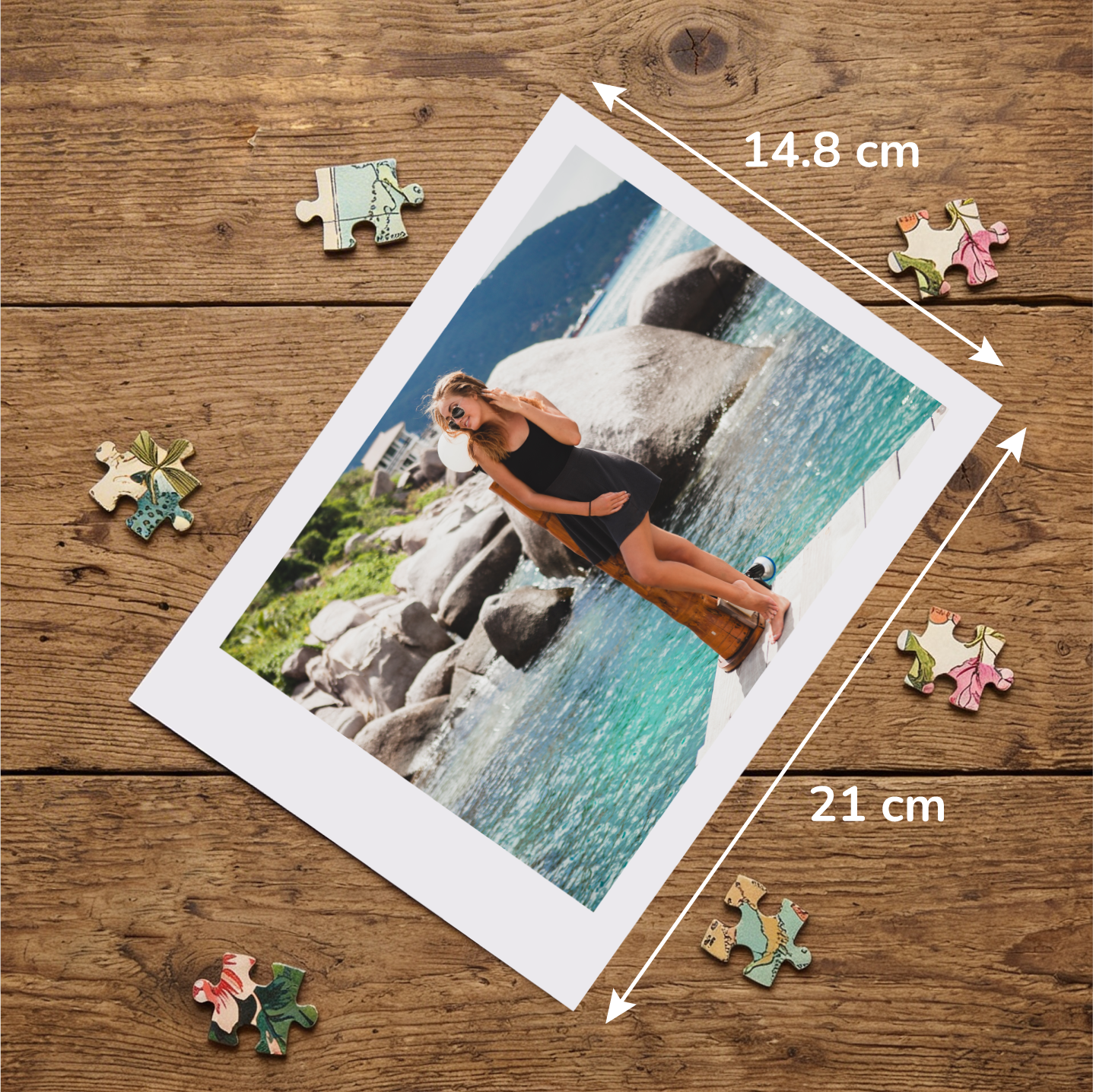 Photo puzzle 500 pieces 33 x 47 cm / 12.9 x 18.5 inches in a bag