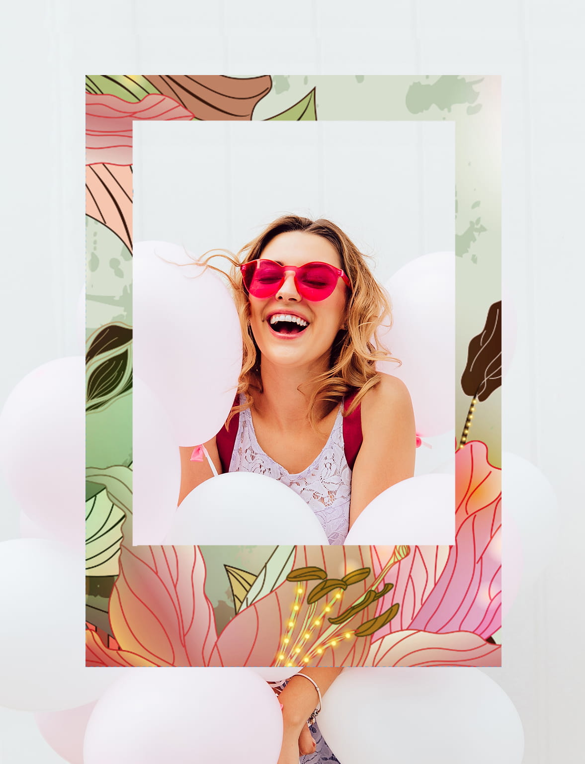 Photo frame for taking pictures - frame creator