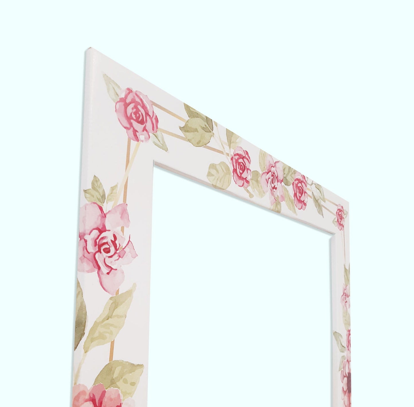 Photo frame for taking pictures FLOWERS - customisable writing