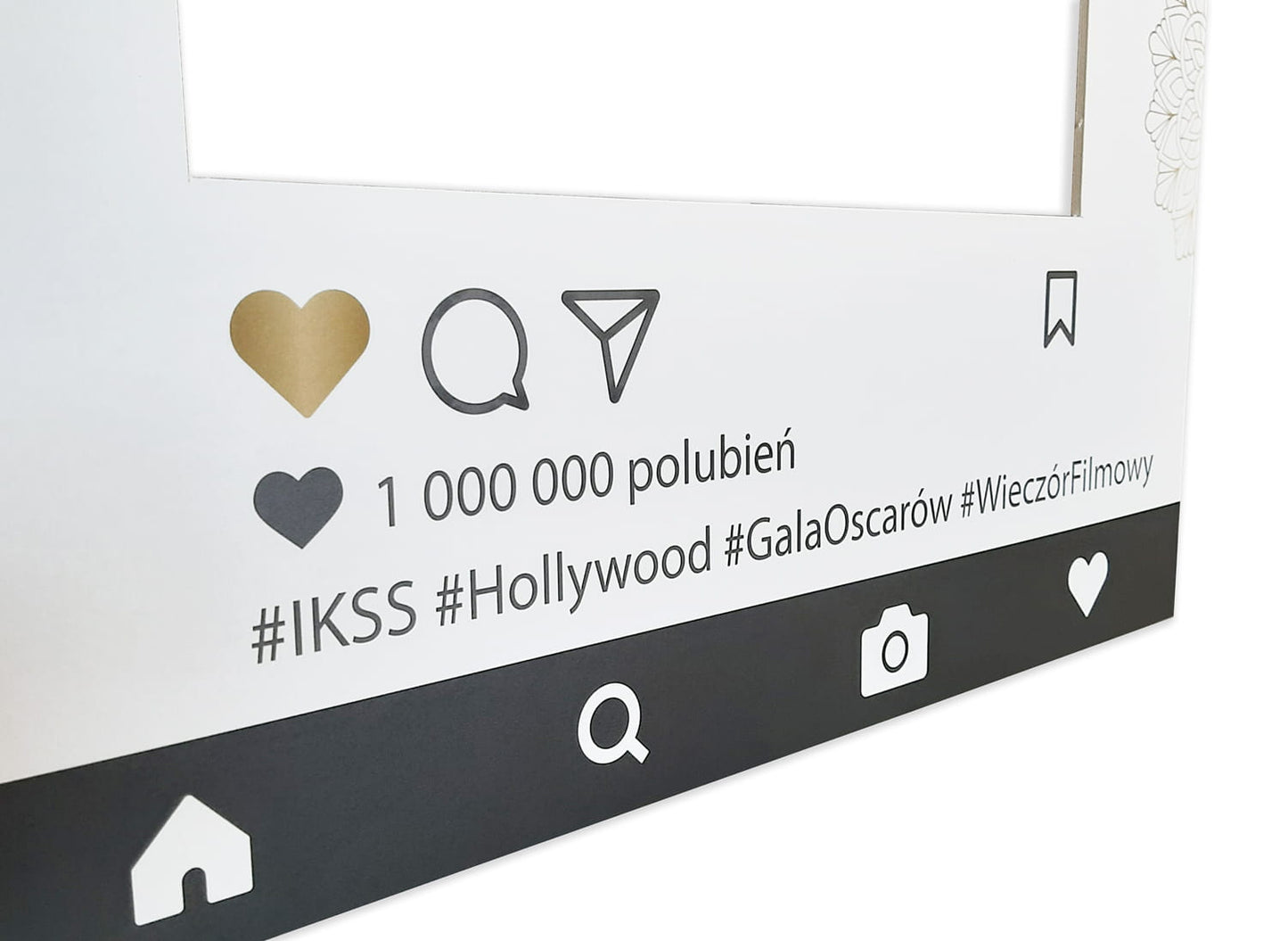 Photo frame for taking pictures INSTAGRAM - customisable writing