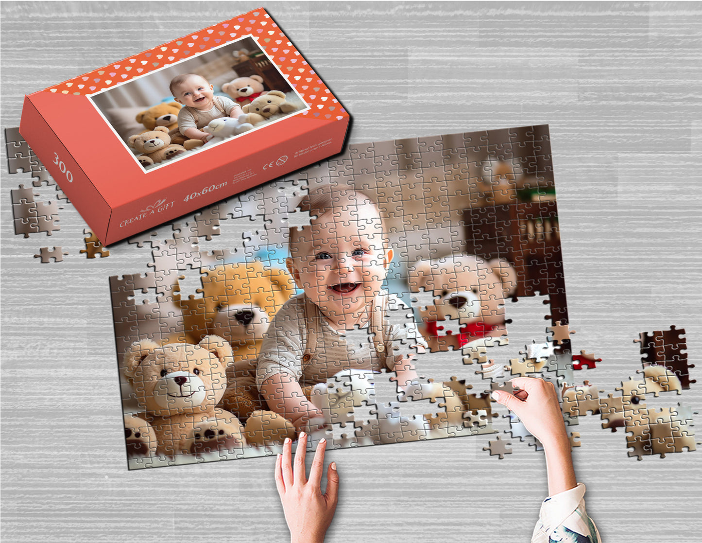 Photo puzzle 300 pieces 40 x 60 cm / 15.7 x 23.6 inches in a box
