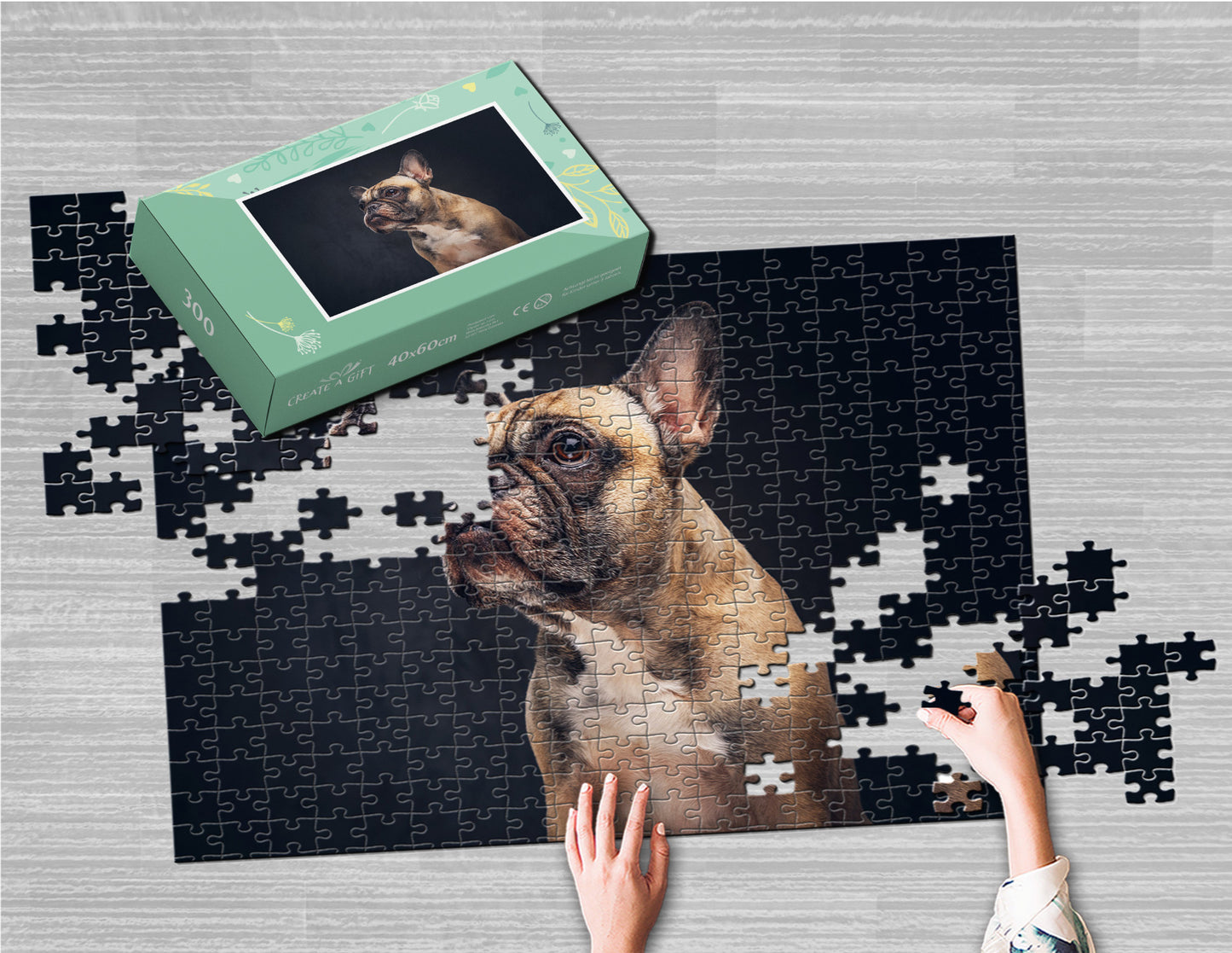 Photo puzzle 300 pieces 40 x 60 cm / 15.7 x 23.6 inches in a box