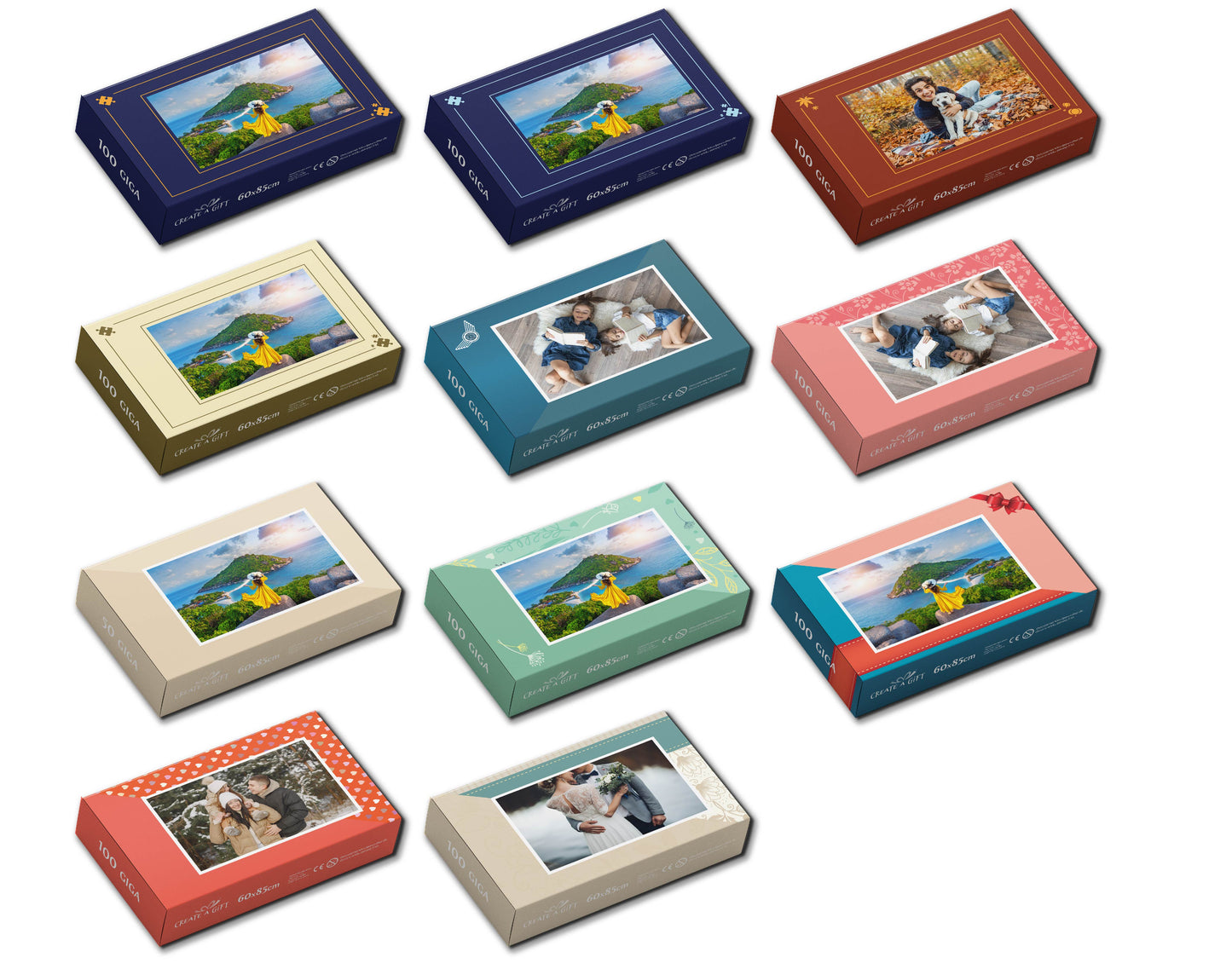 Photo puzzle 100 GIGA pieces 60 x 85 cm / 33.5 x 23.6 inches in a box