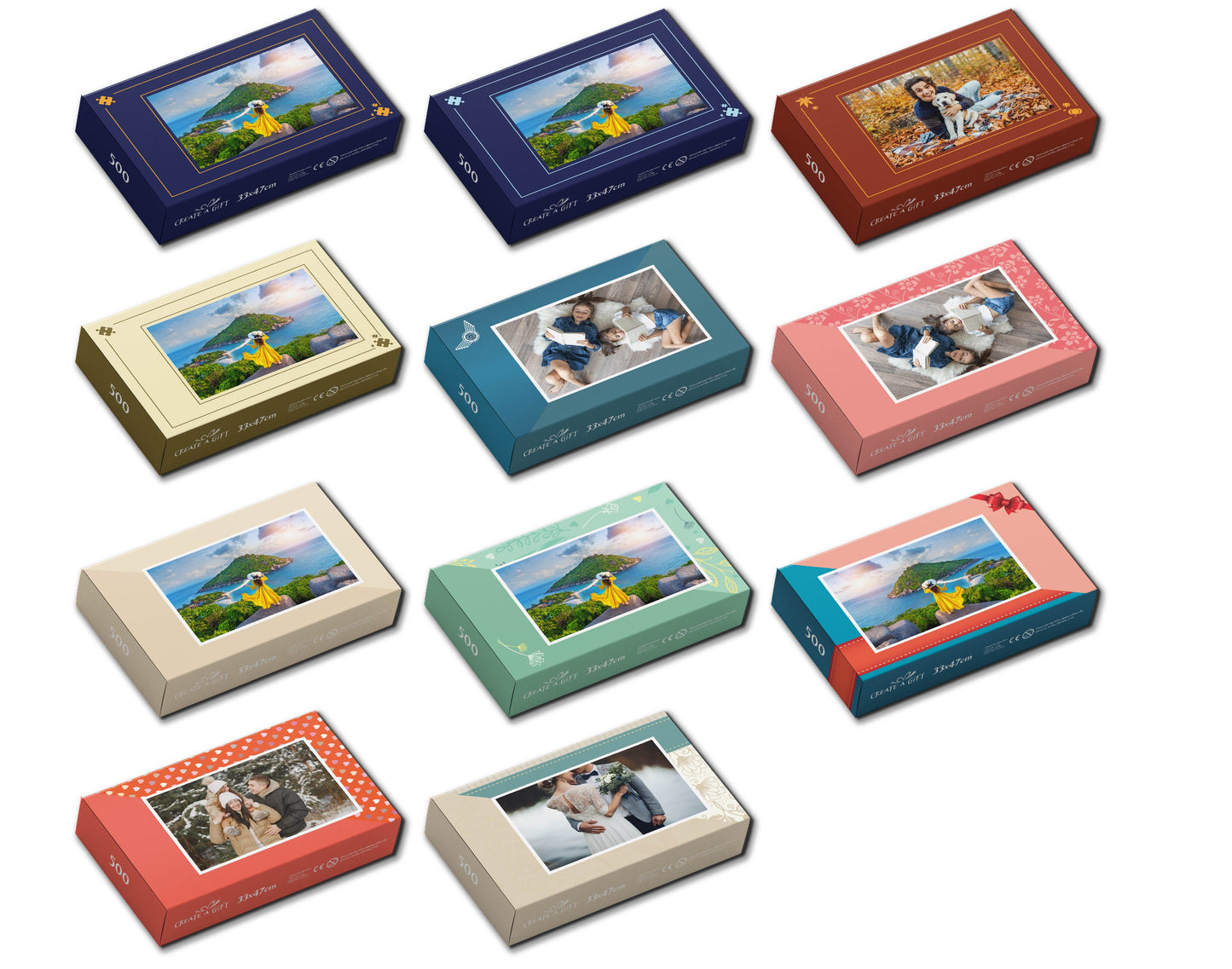 Photo puzzle 500 pieces 33 x 47 cm / 12.9 x 18.5 inches in a box