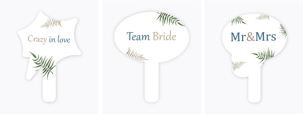Wedding photo plates 15 pieces