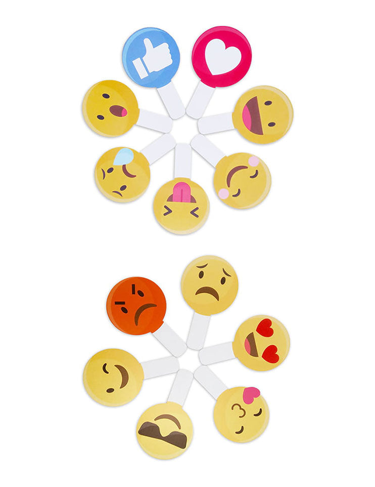 Photo plates with EMOJIS, 13 pieces