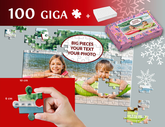 Photo puzzle 100 GIGA pieces  60 x 85 cm / 33.5 x 23.6 inches in a box
