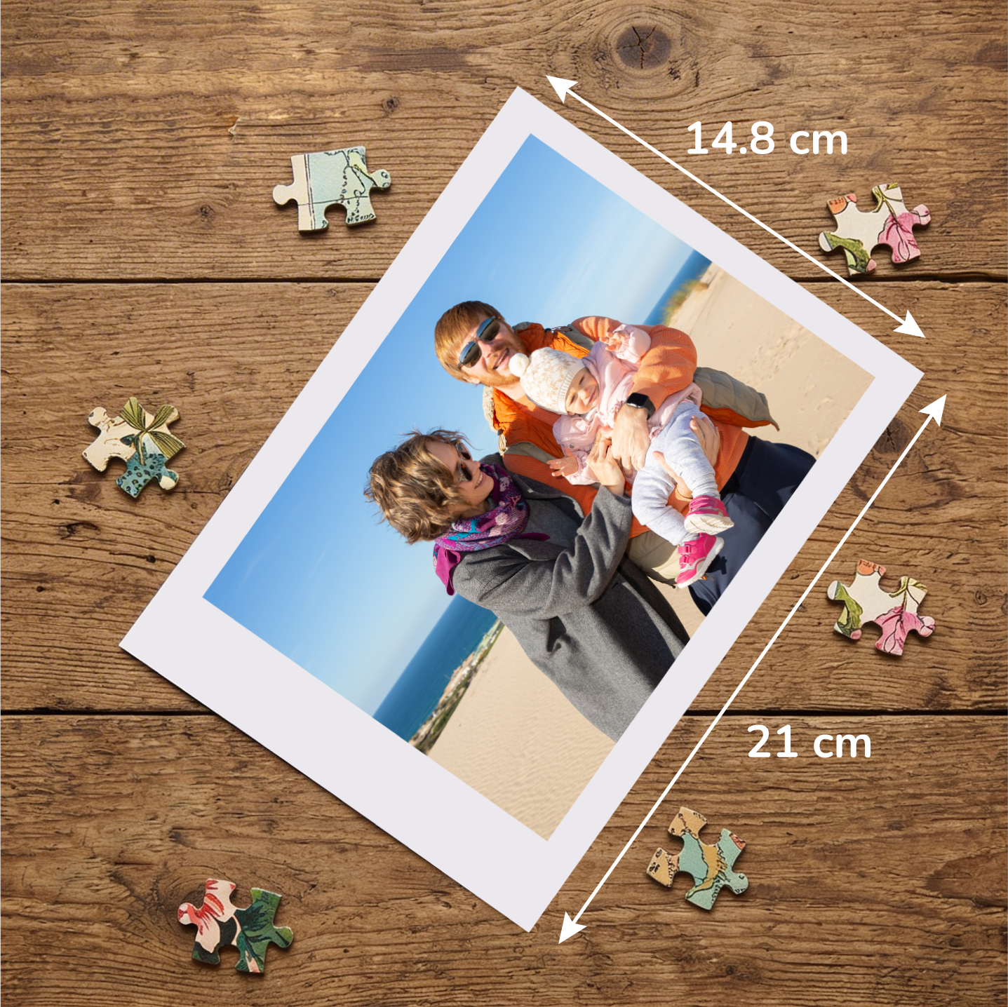 Photo puzzle 100 pieces 29 x 40 cm / 10.6 x 16.1 inches in a bag