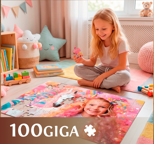 Photo puzzle 100 GIGA pieces  60 x 85 cm / 33.5 x 23.6 inches in a bag