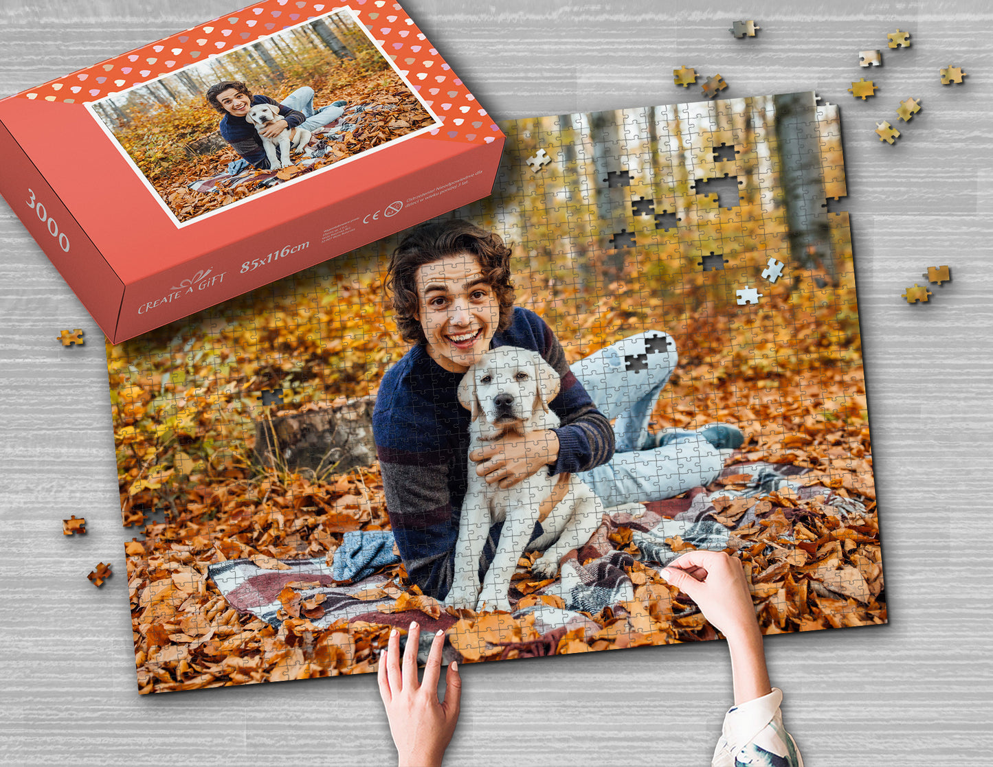 Foto puzzle 3000 dílků 85 x 116 cm v KRABIČCE 