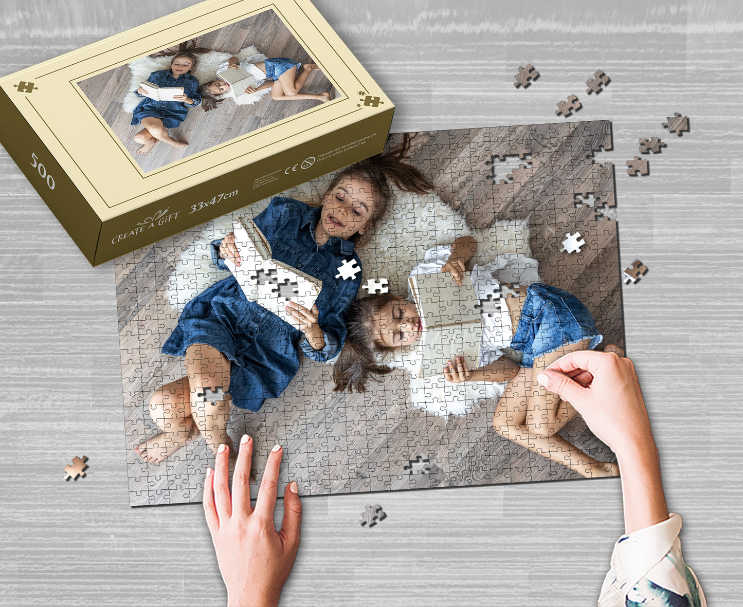 Foto puzzle 500 dílků 33 x 47 cm v KRABIČCE 