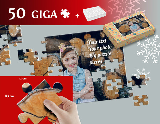 Photo puzzle 50 GIGA pieces 60 x 85 cm / 33,5 x 23,6 inches in a box