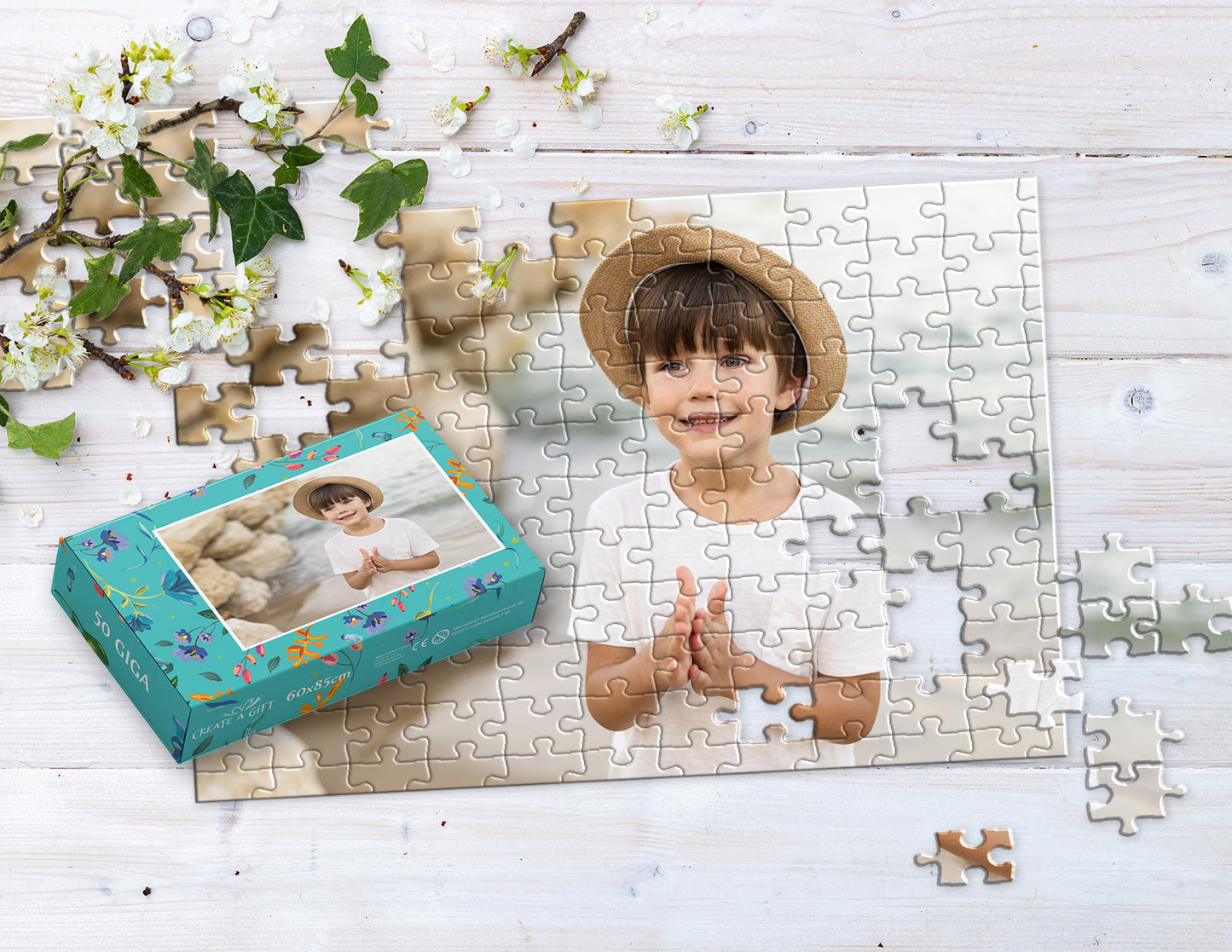 Foto puzzle 50 GIGA elementów  60 x 85 cm w pudełku