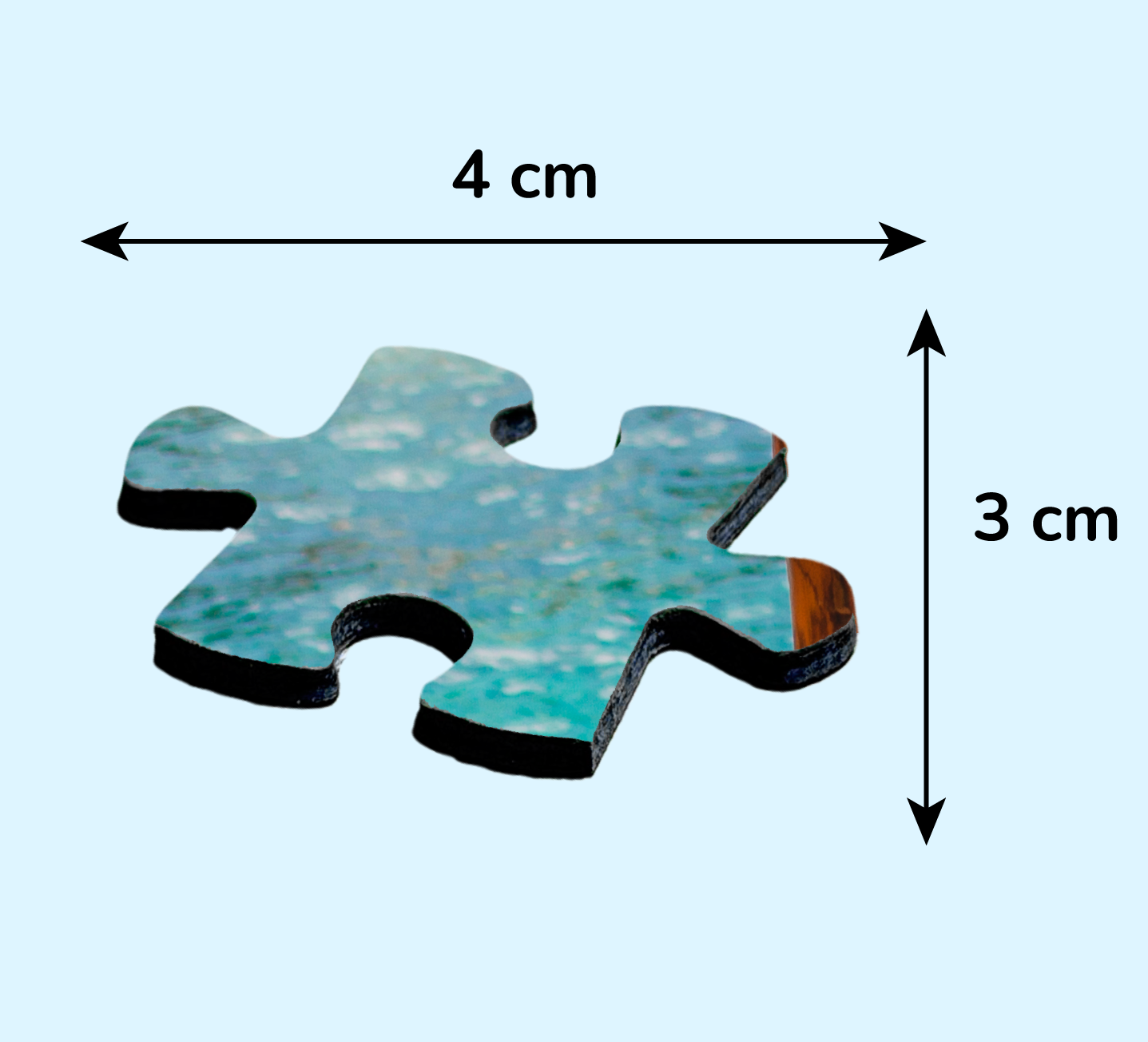 Photo puzzle 500 pieces 33 x 47 cm / 12.9 x 18.5 inches in a bag