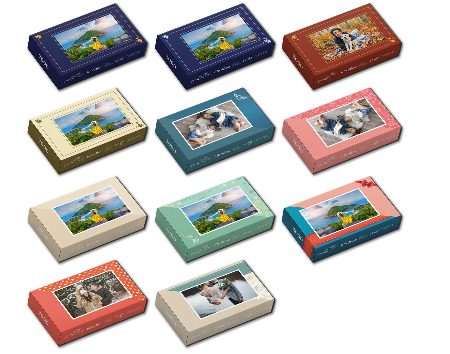 Photo puzzle 2000 pieces 68 x 96 cm / 26.7 x 37.7 inches in a box