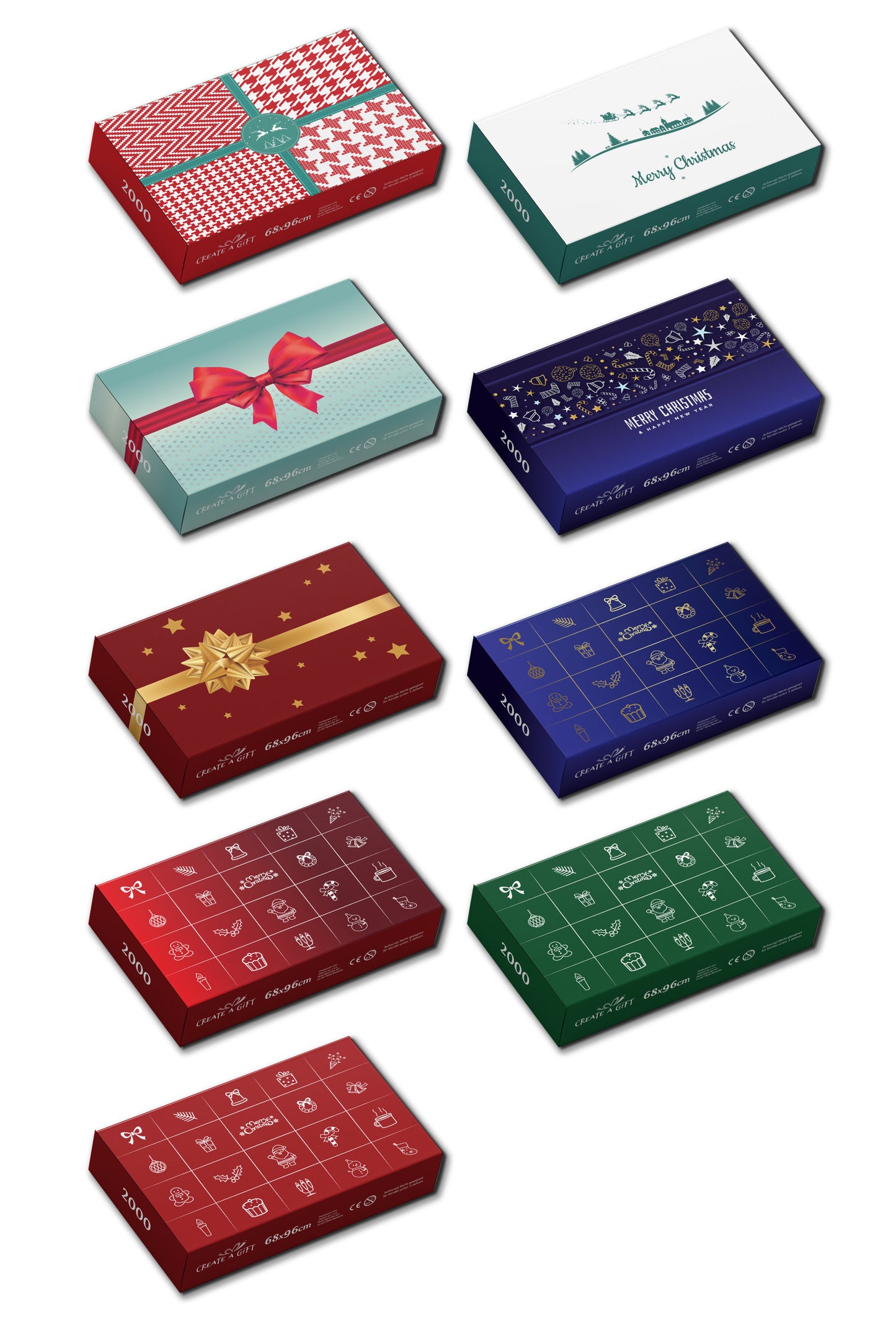 Photo puzzle 2000 pieces 68 x 96 cm / 26.7 x 37.7 inches in a box