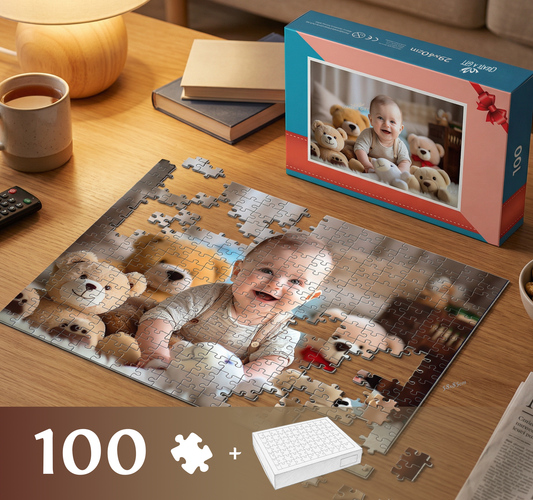 Photo puzzle 100 pieces  29 x 40 cm / 10.6 x 16.1 inches in a box